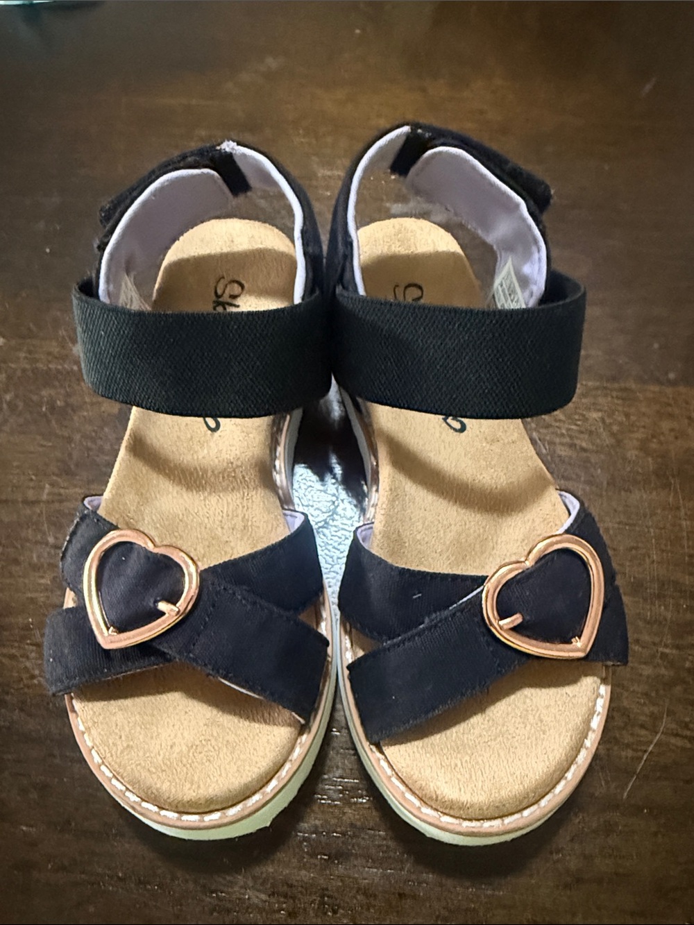 Skechers Miss Desert Kiss Hi 303032L Girls' Espadrille Wedge Sandals
